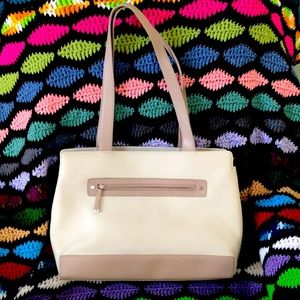 NINE WEST CREAM & BEIGE BAG